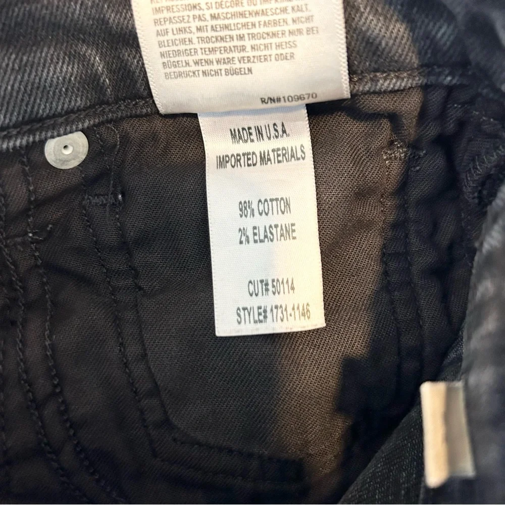 Citizens of Humanity Charlotte High Rise Straight Jeans Black Size 25